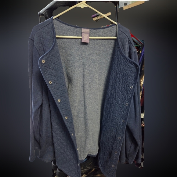 Quilted Button-Up Cardigan Jacket Type - Picture 9 of 9